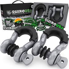 [RNO-GRY-SHACKLES] 3/4" D-Ring Shackle SetSilver